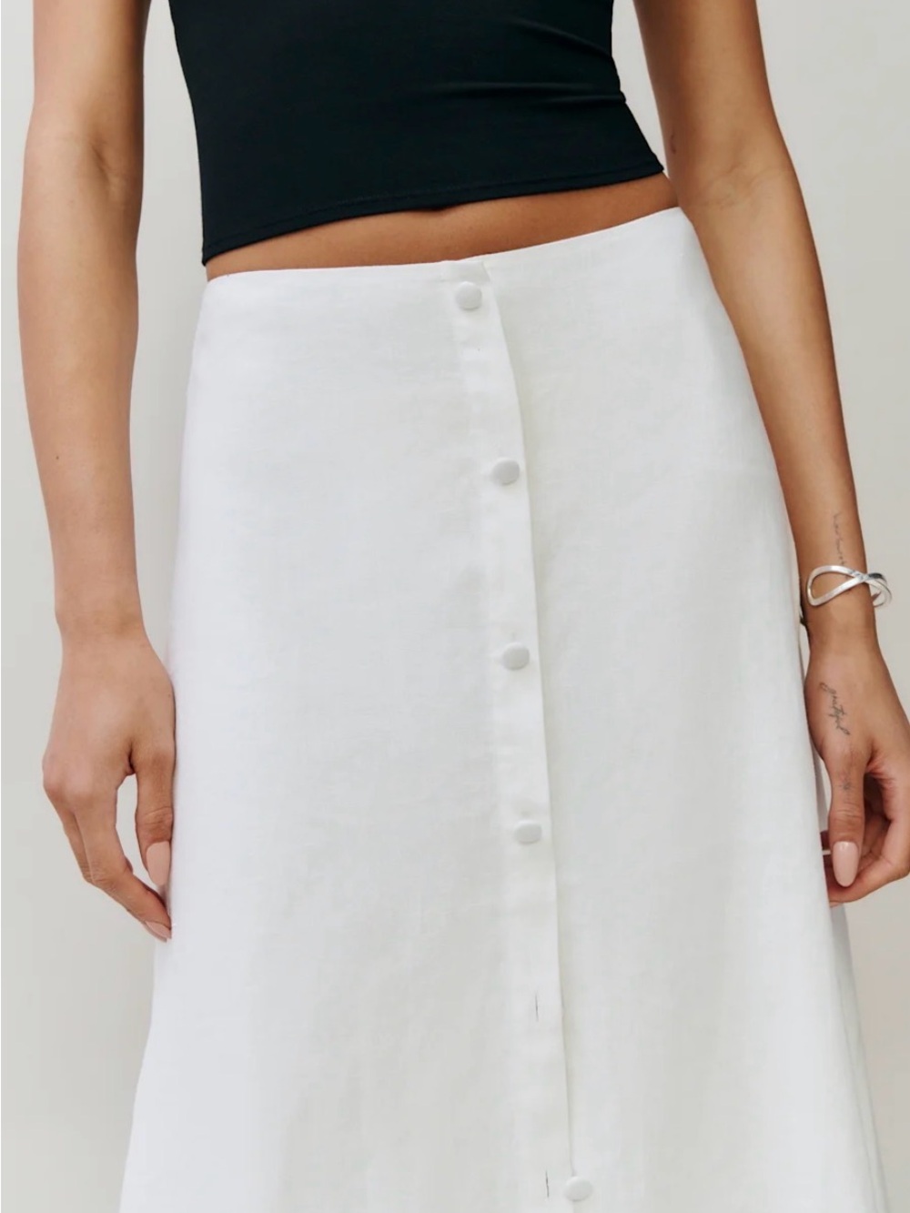 Reformation Andi Linen Maxi Skirt, size 2, NWT - Picture 3 of 5